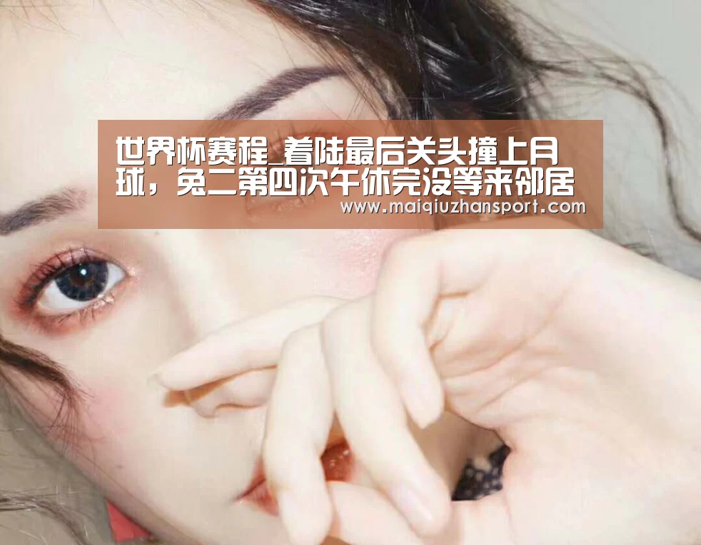 世界杯赛程_着陆最后关头撞上月球,兔二第四次午休完没等来邻居(图2) 买球app